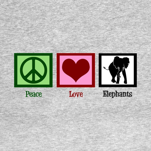 Peace Love Elephants by epiclovedesigns